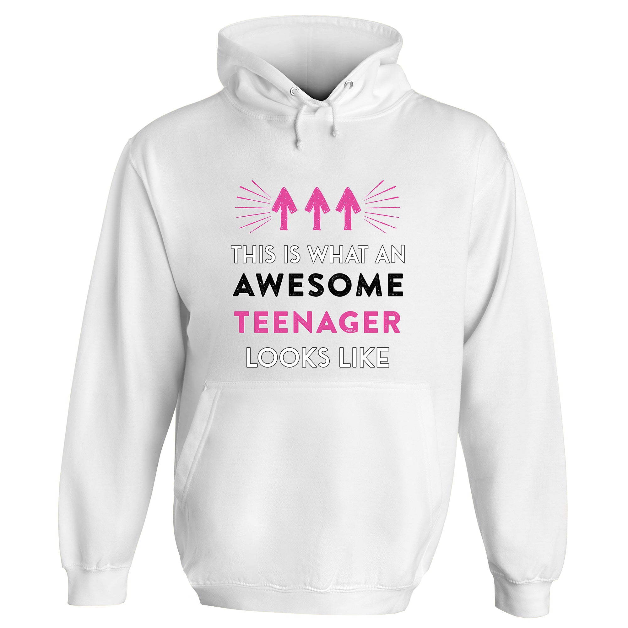 Awesome Teenager Hoodie (Pink Design)
