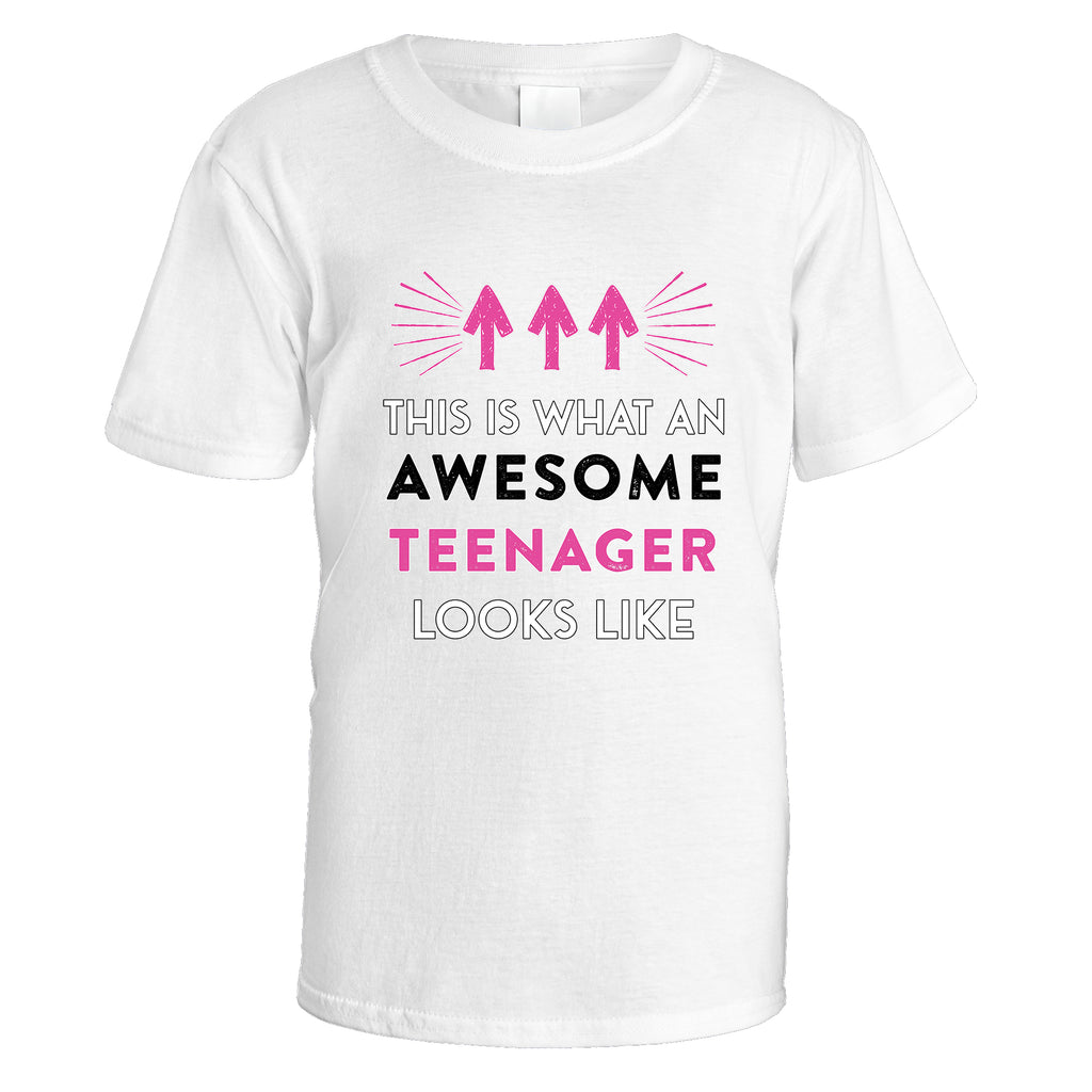 Awesome Teenager T-Shirt (Pink Design)