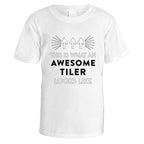 Awesome Tiler T-Shirt - Small / White