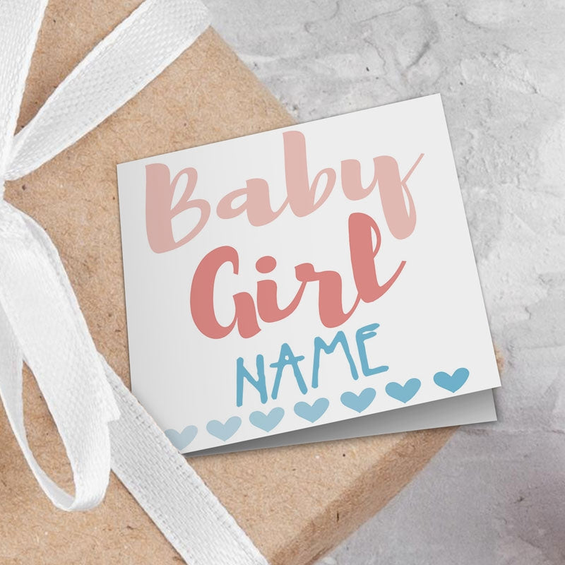 Baby Girl Gift Tag Addons