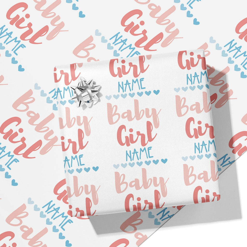 Baby Girl Name Wrapping Paper