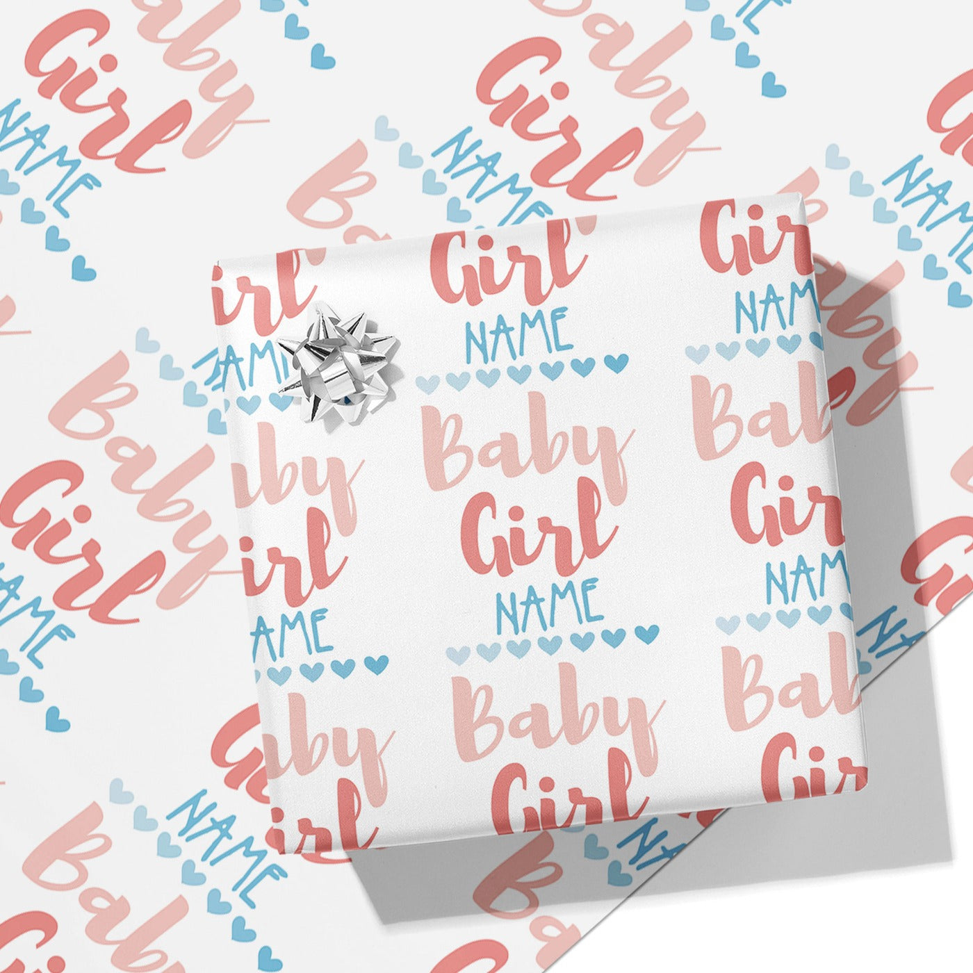 Baby Girl Name Wrapping Paper