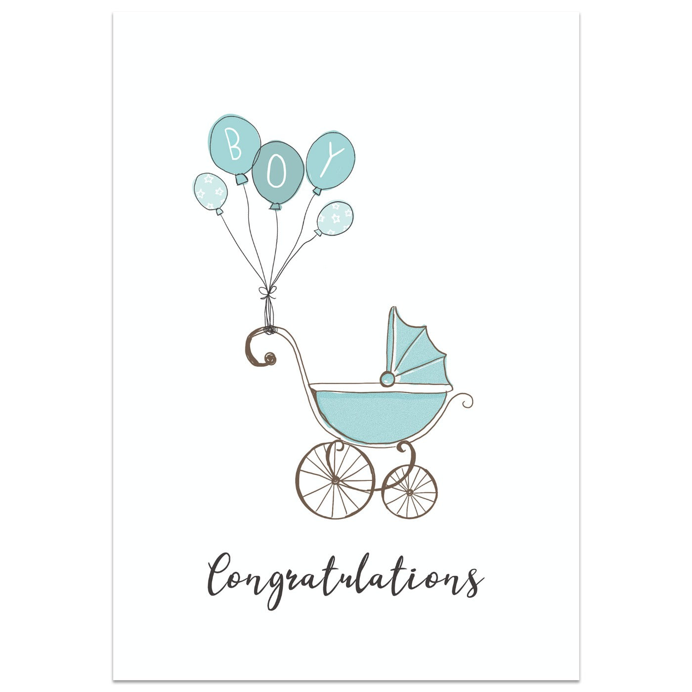Baby Boy Congratulations Card