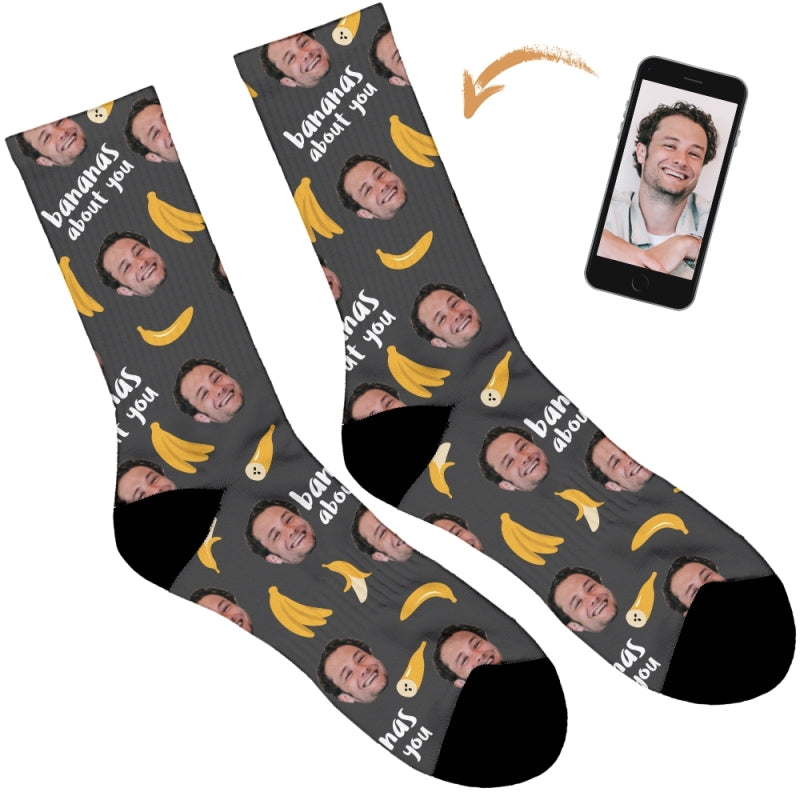Bananas About You Personalised Socks