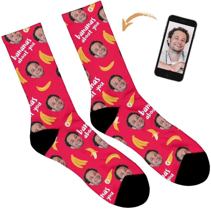 Bananas About You Personalised Socks