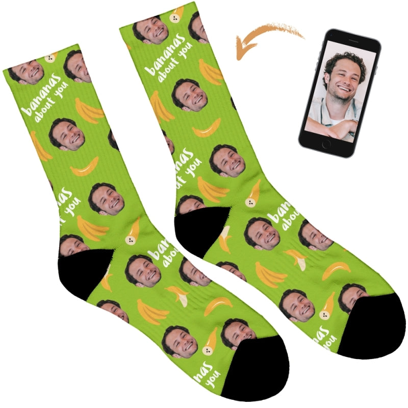 Bananas About You Personalised Socks
