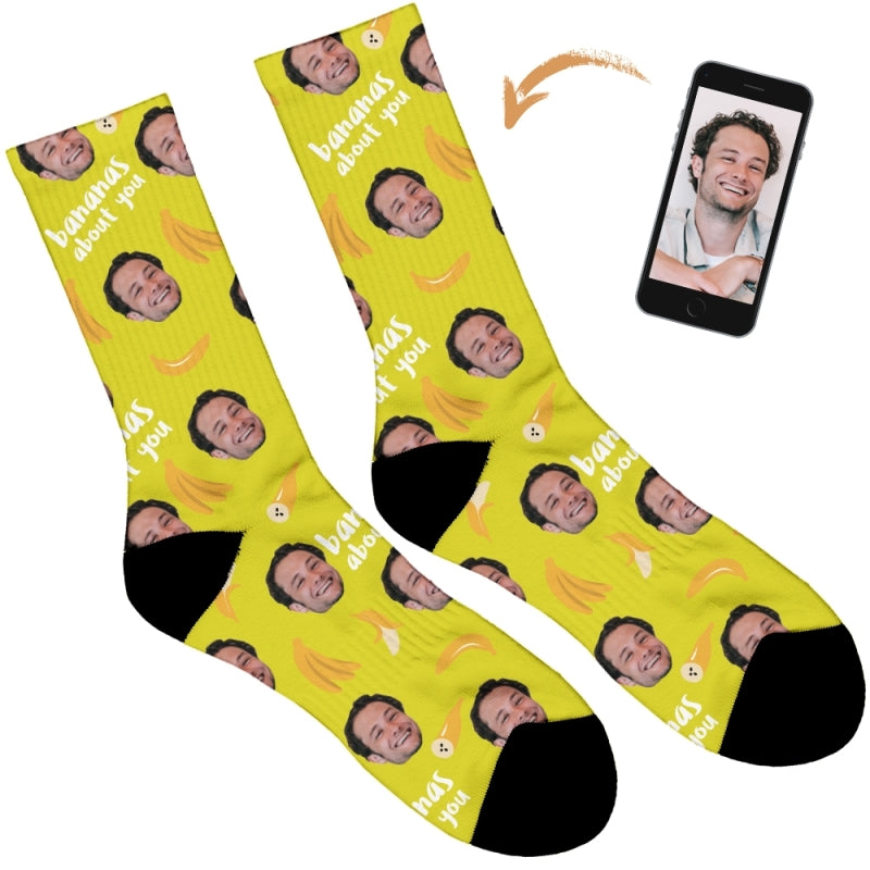 Bananas About You Personalised Socks