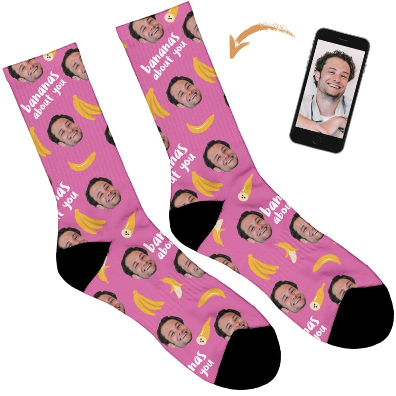 Bananas About You Personalised Socks