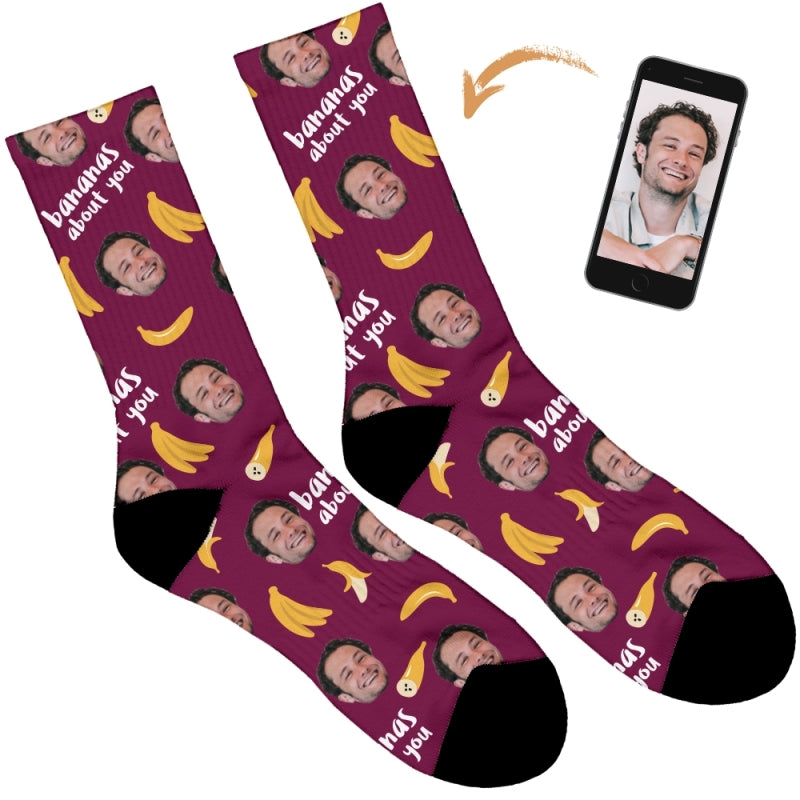 Bananas About You Personalised Socks