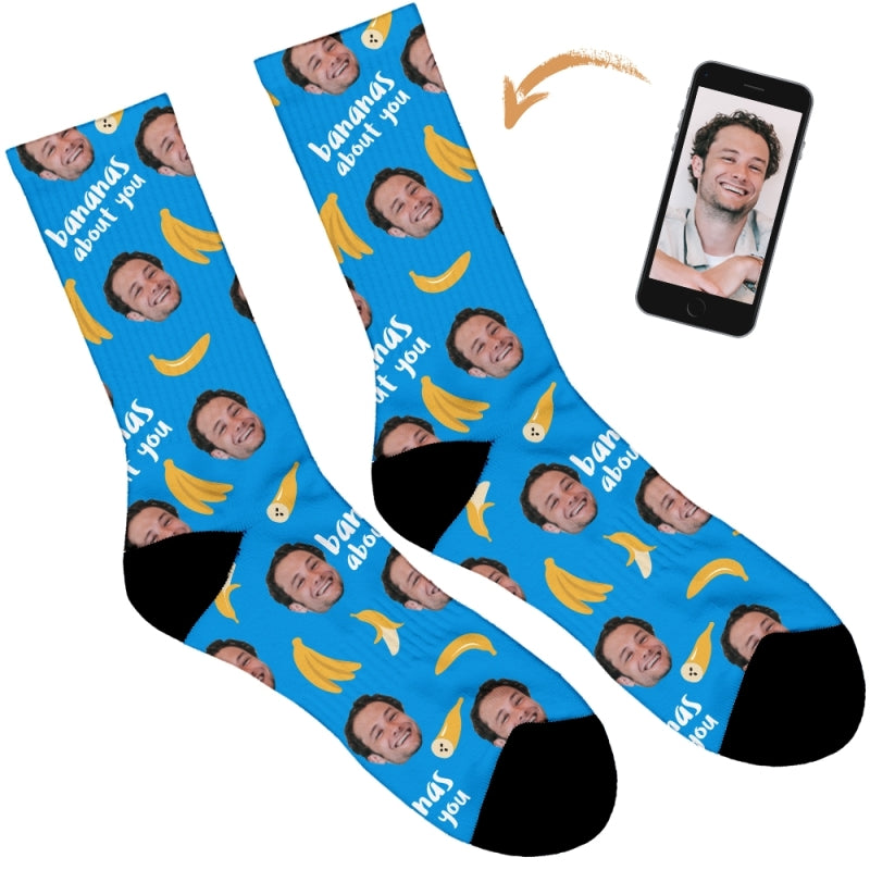 Bananas About You Personalised Socks