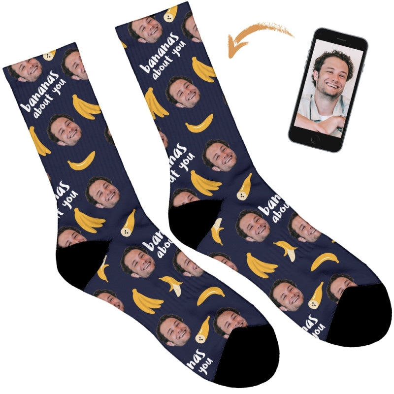 Bananas About You Personalised Socks