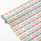 Birthday Banner Message Wrapping Paper