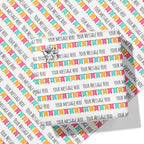 Birthday Banner Message Wrapping Paper