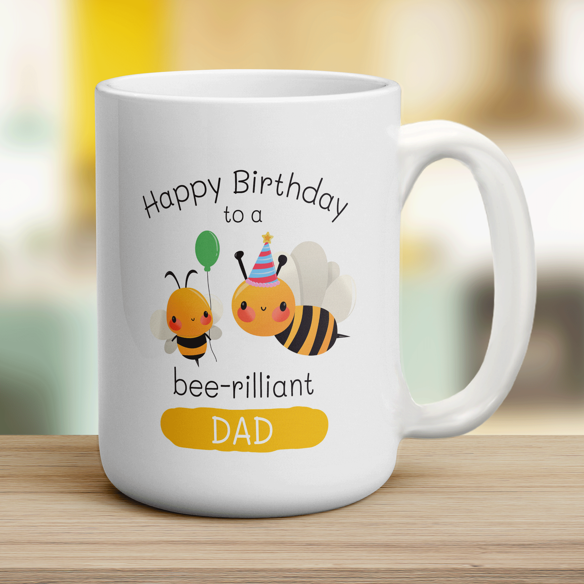 Bee-Rilliant Dad Birthday Mug