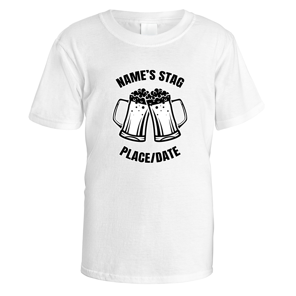 Beer Glasses Stag Do T-Shirt
