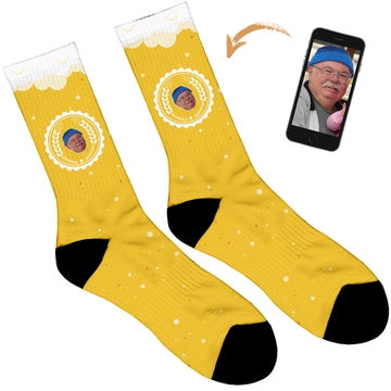Beer Glass Personalised Socks