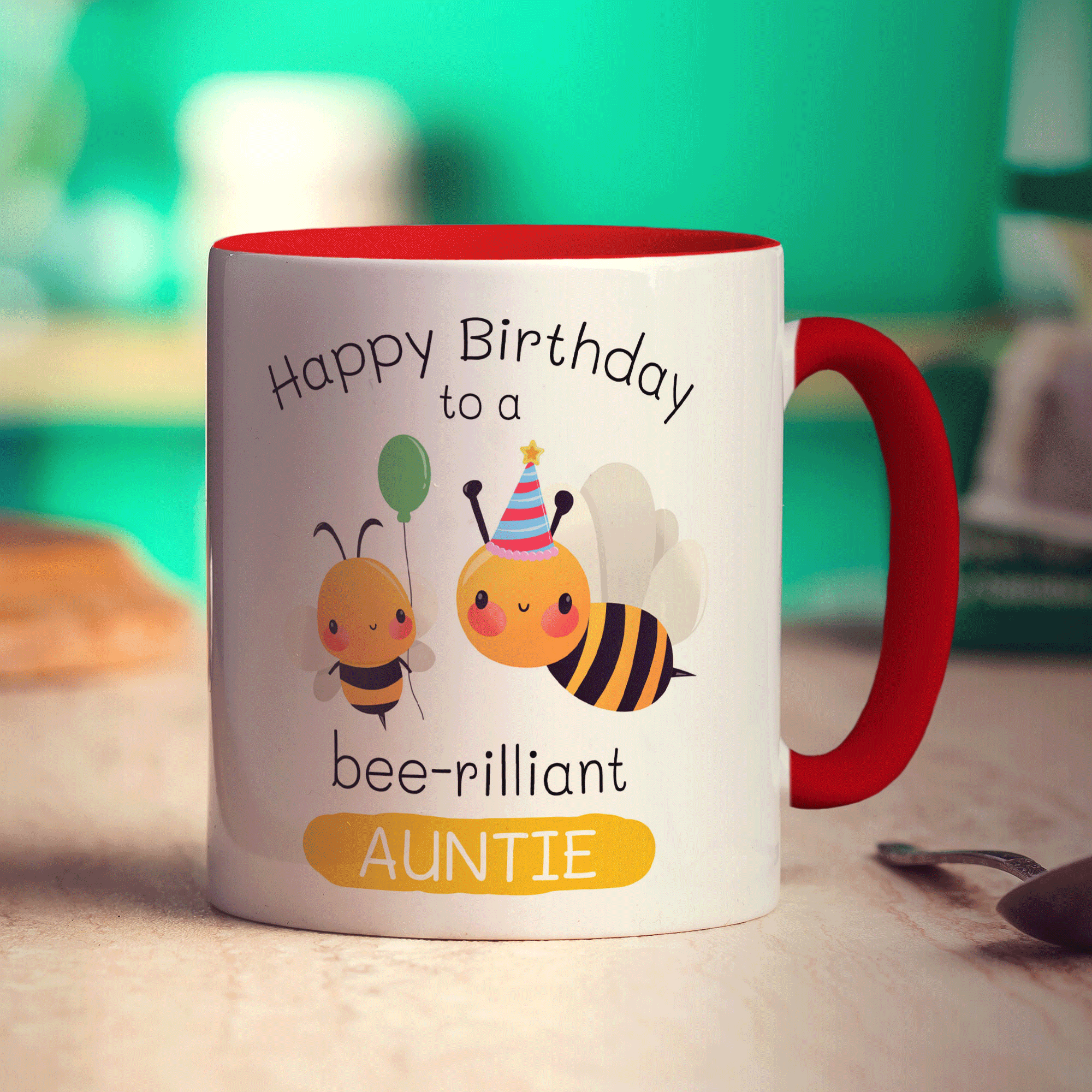 Bee-Rilliant Auntie Birthday Mug