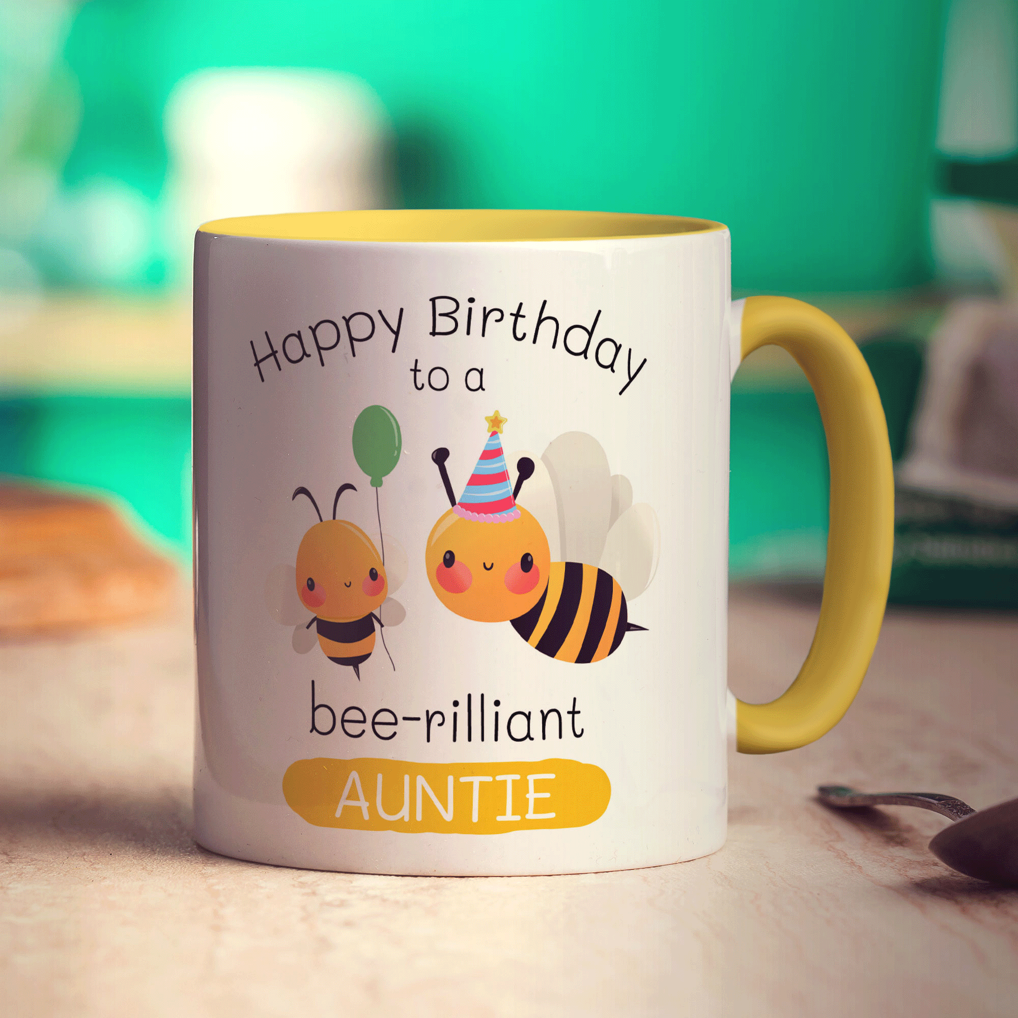 Bee-Rilliant Auntie Birthday Mug