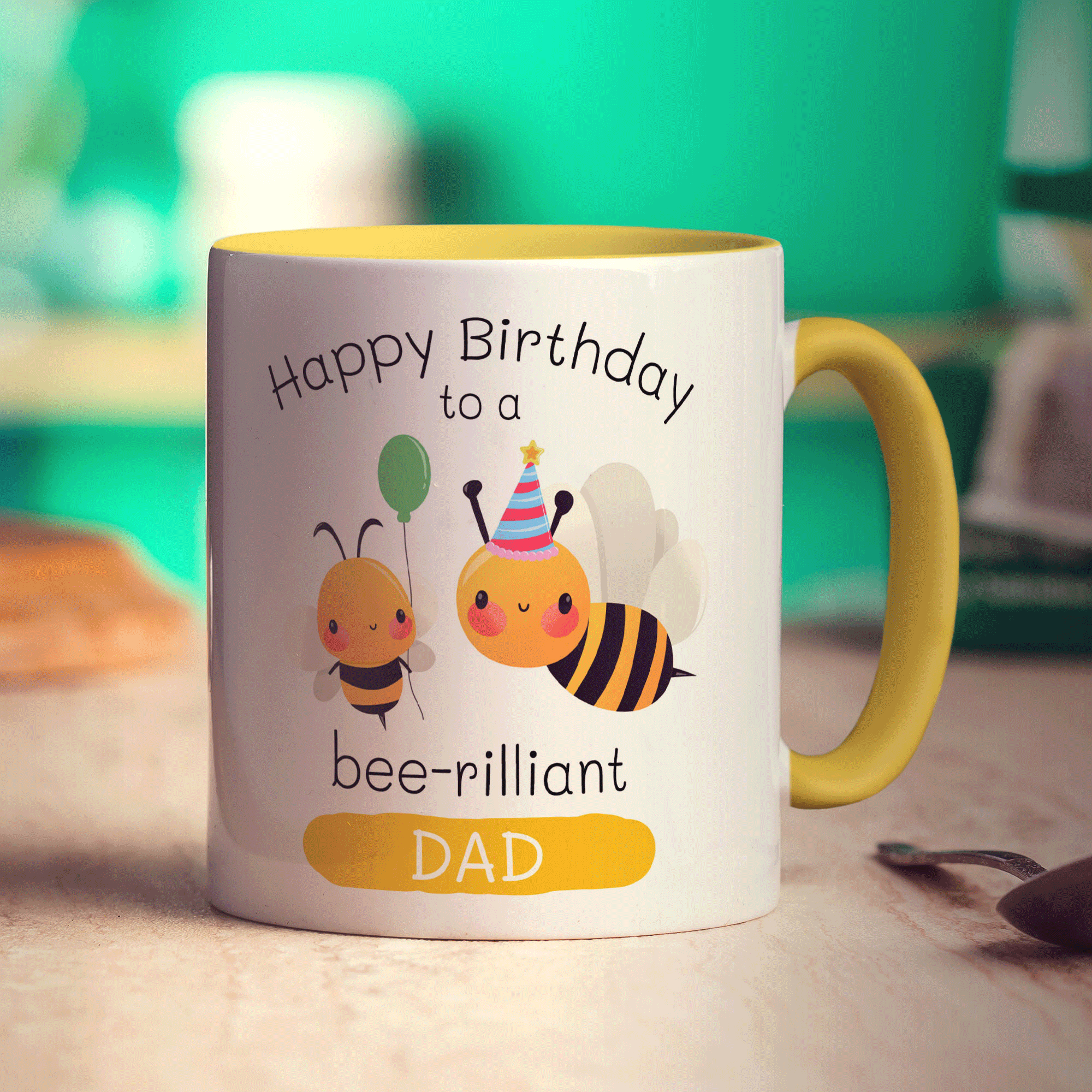 Bee-Rilliant Dad Birthday Mug