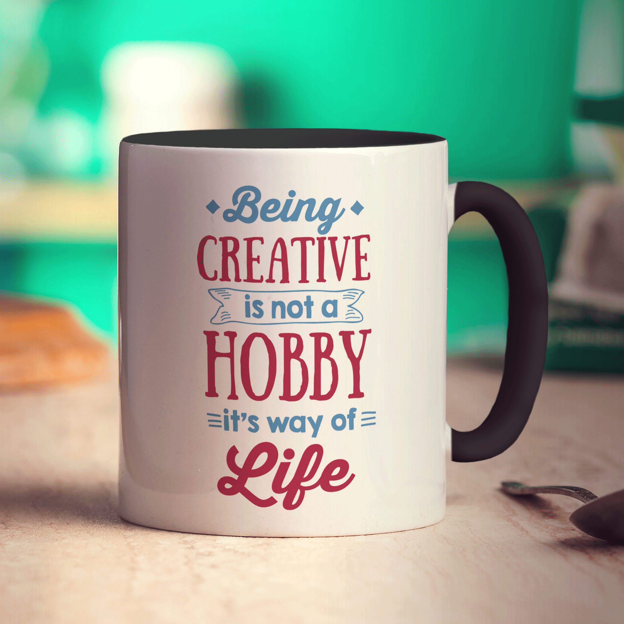 Being Creative Is Not A Hobby It's A Way Of Life Mug - Standard 330ml (11oz) / Black