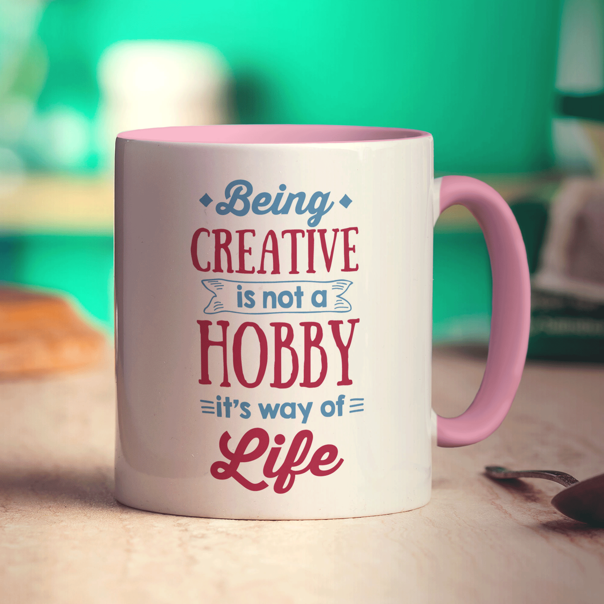 Being Creative Is Not A Hobby It's A Way Of Life Mug - Standard 330ml (11oz) / Pink