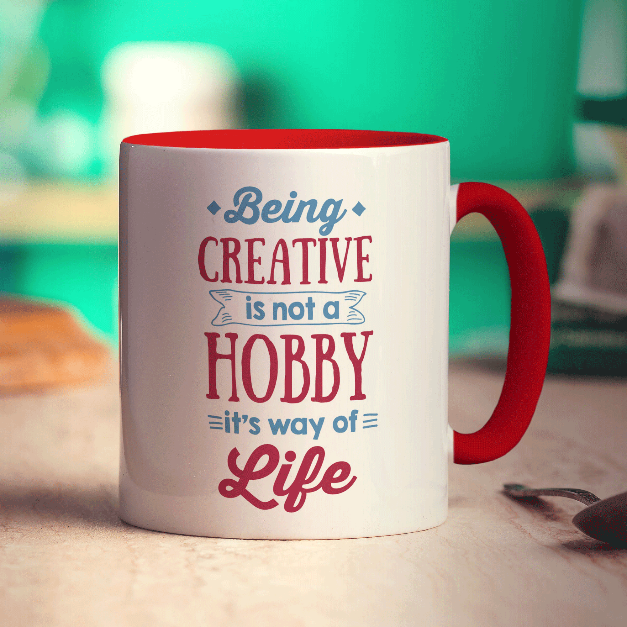 Being Creative Is Not A Hobby It's A Way Of Life Mug - Standard 330ml (11oz) / Red