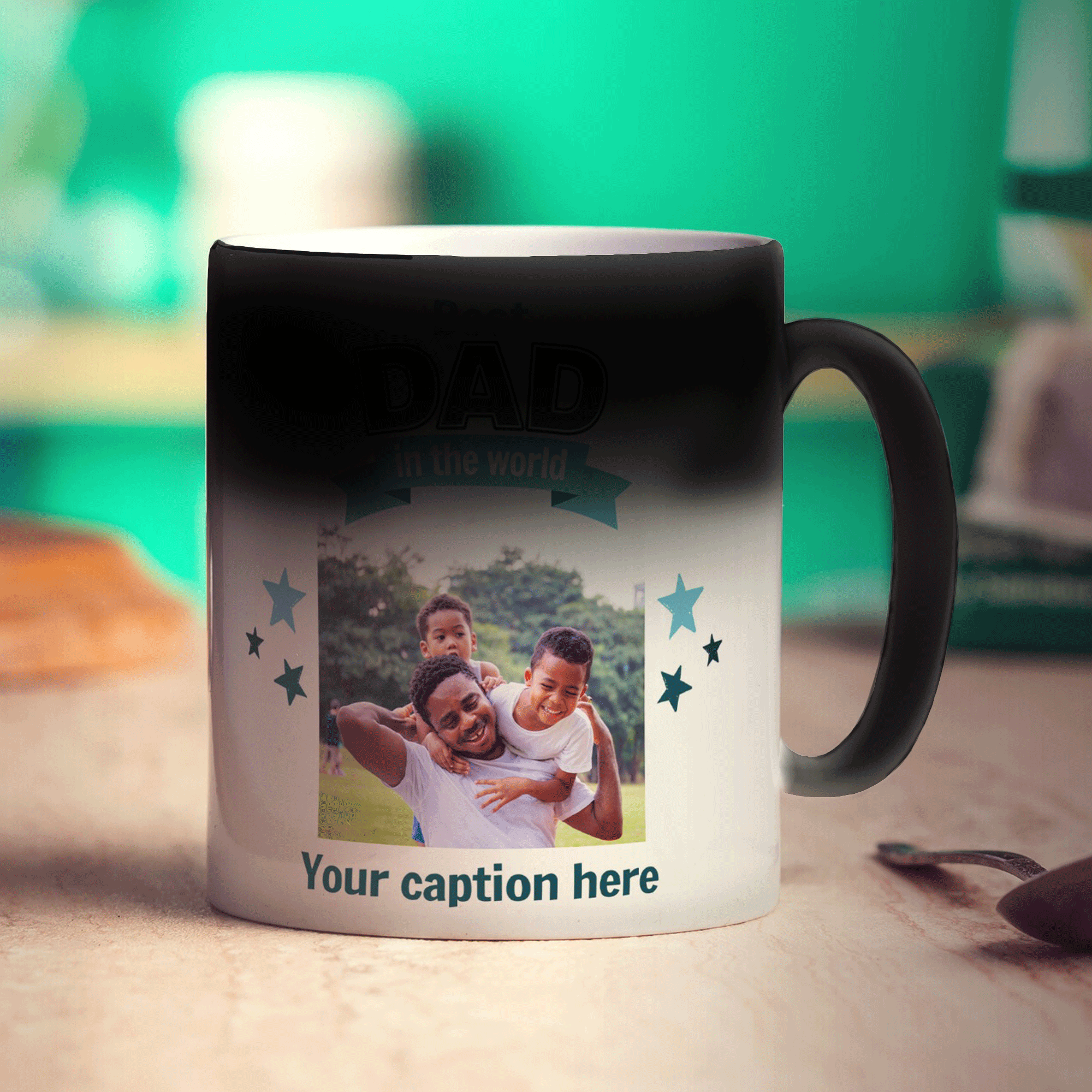 Best Dad in the World Mug with Photo and Caption