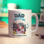 Best Dad in the World Mug with Photo and Caption