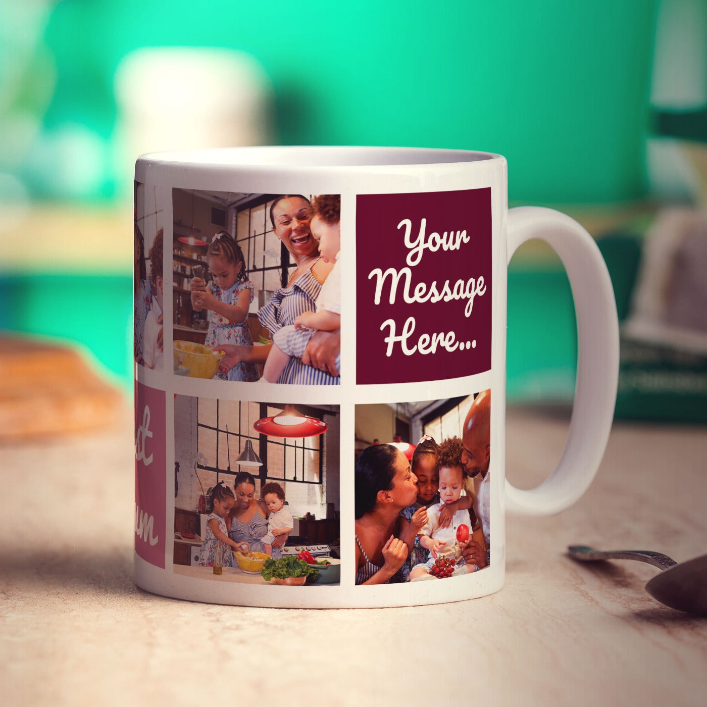 Best Mum Collage Mug with 7 Photos