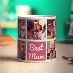 Best Mum Collage Mug with 7 Photos