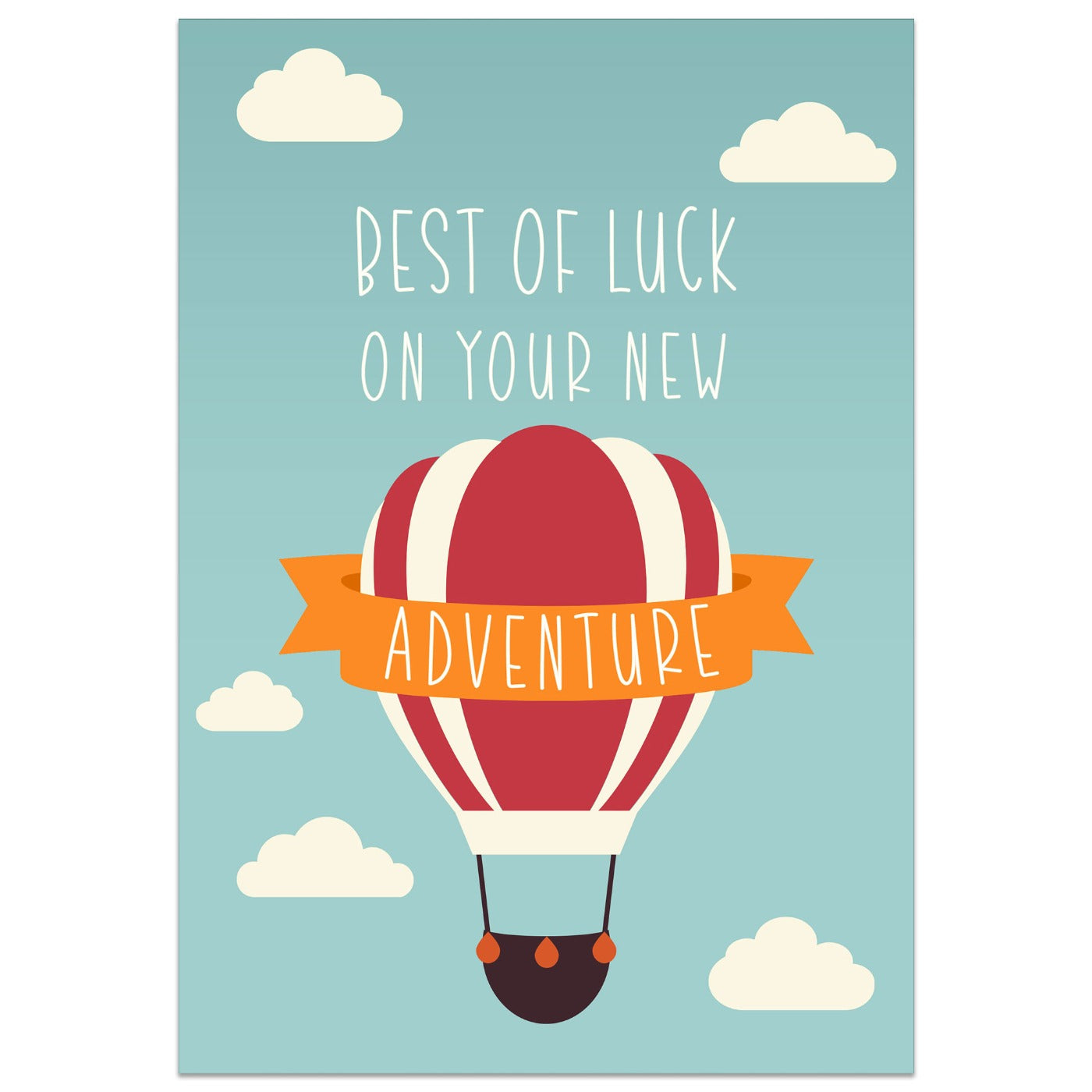 Best of Luck on Your New Adventure Card