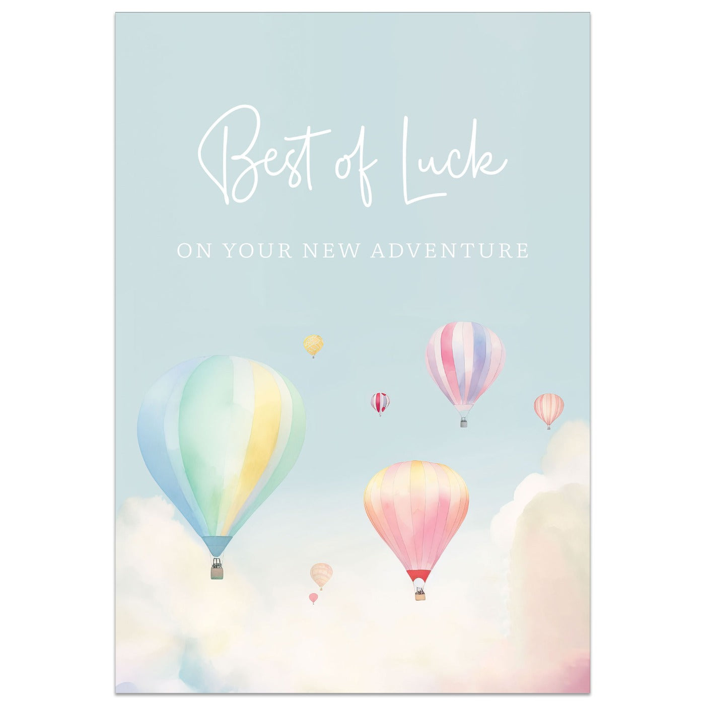 Best of Luck on Your New Adventure Balloon Card