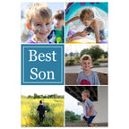 Best Son Birthday Card Standing Up