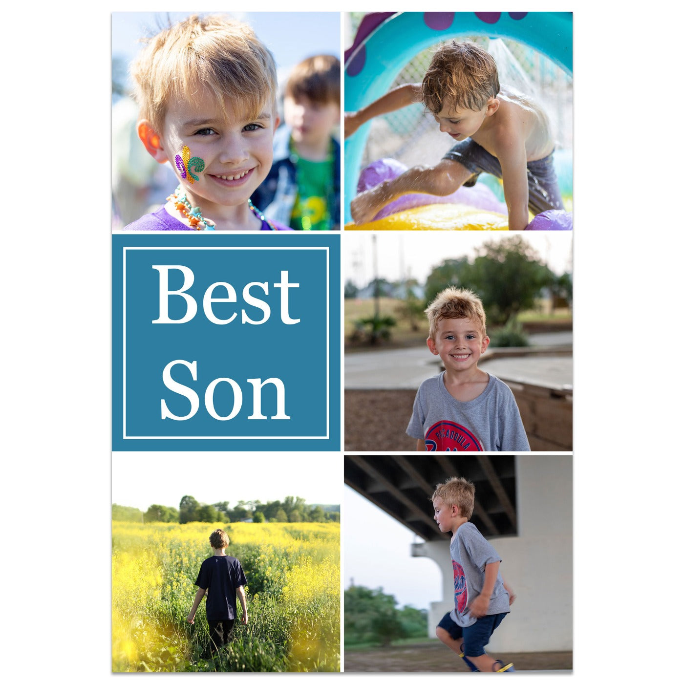 Best Son Birthday Card Standing Up