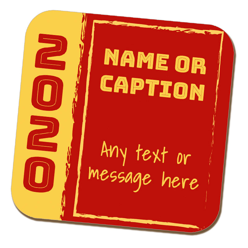 Big Year Message Coaster