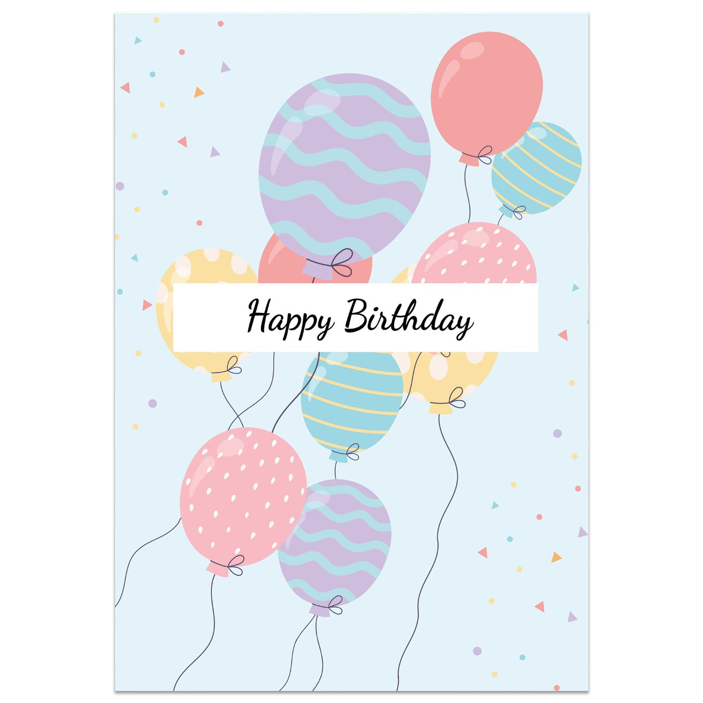 Birthday Balloons Card