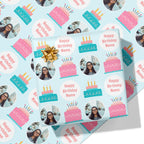 Birthday Cake Photo Wrapping Paper