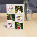 Birthday Cake Photo Personalised Card Standing Up