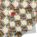 Birthday Celebration Photo Wrapping Paper - Add Any Age