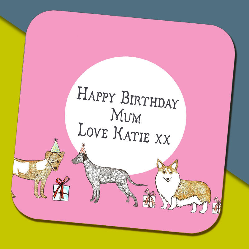 Birthday Dog Coaster