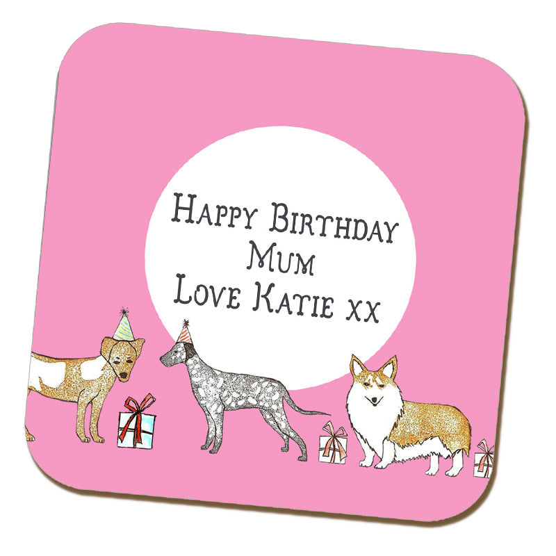 Birthday Dog Coaster