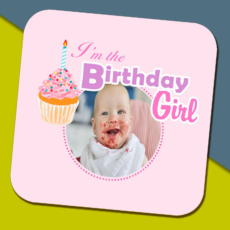 Birthday Girl Photo Coaster
