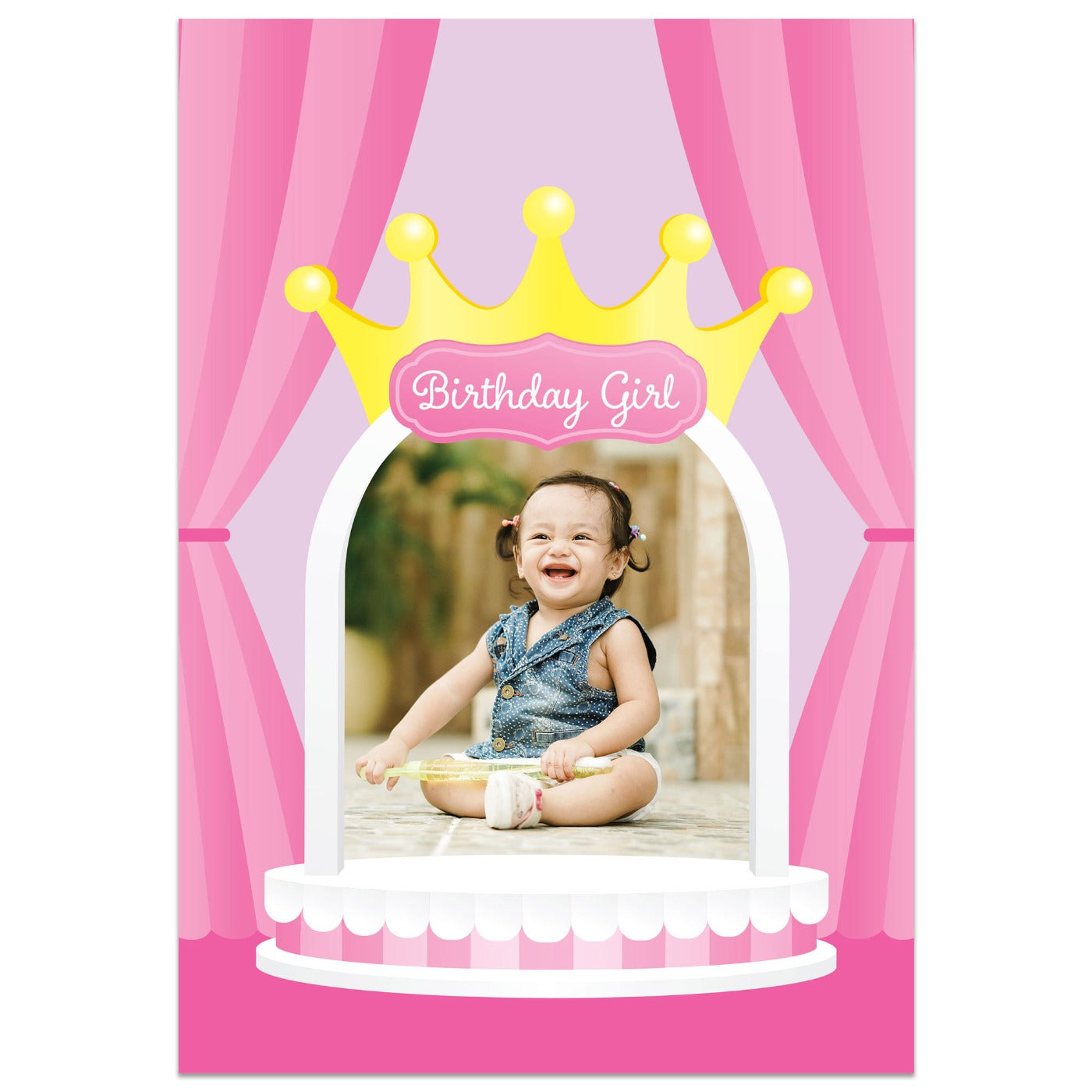 Birthday Girl Photo Stage Frame Card