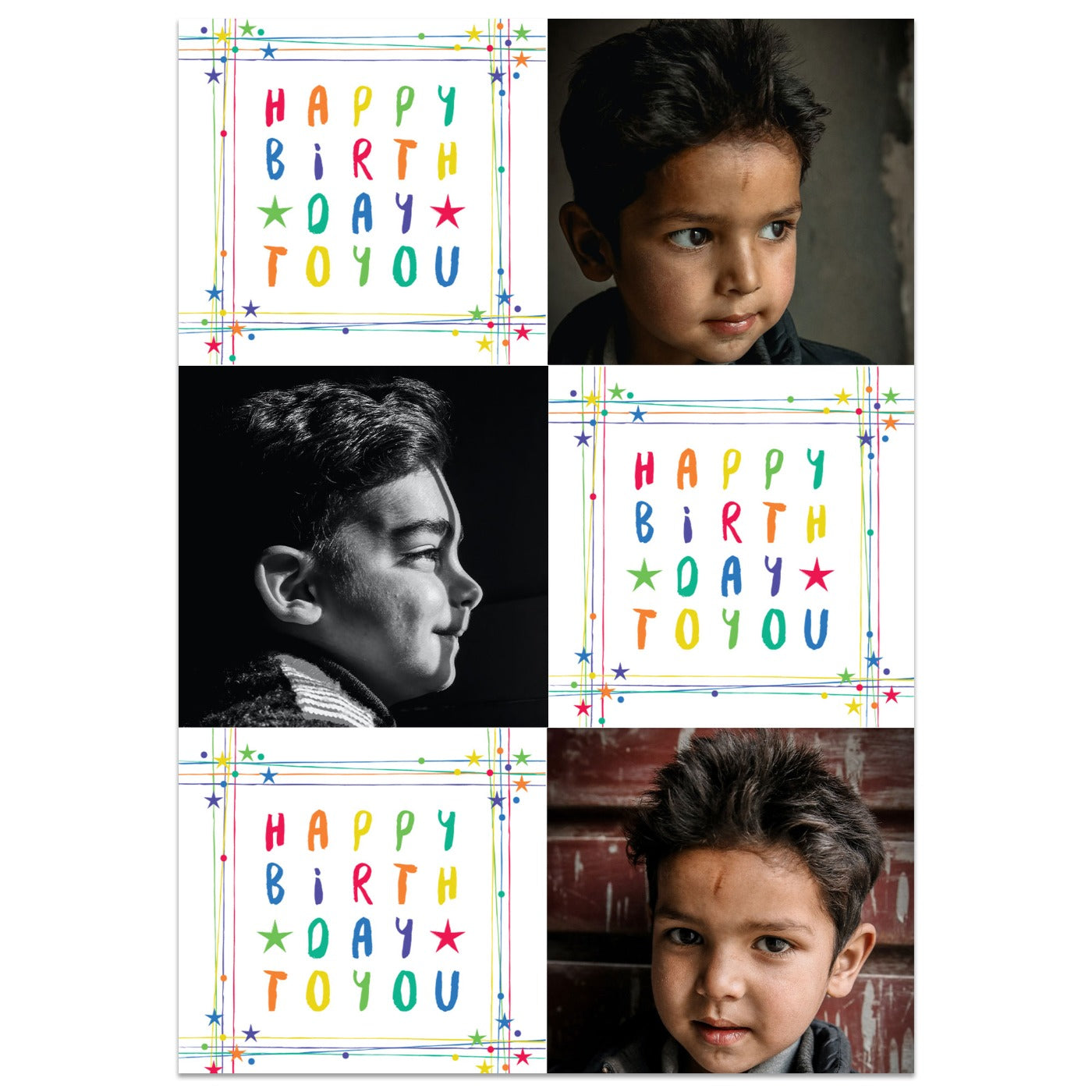 Personalised Birthday Photo Card Standing Up