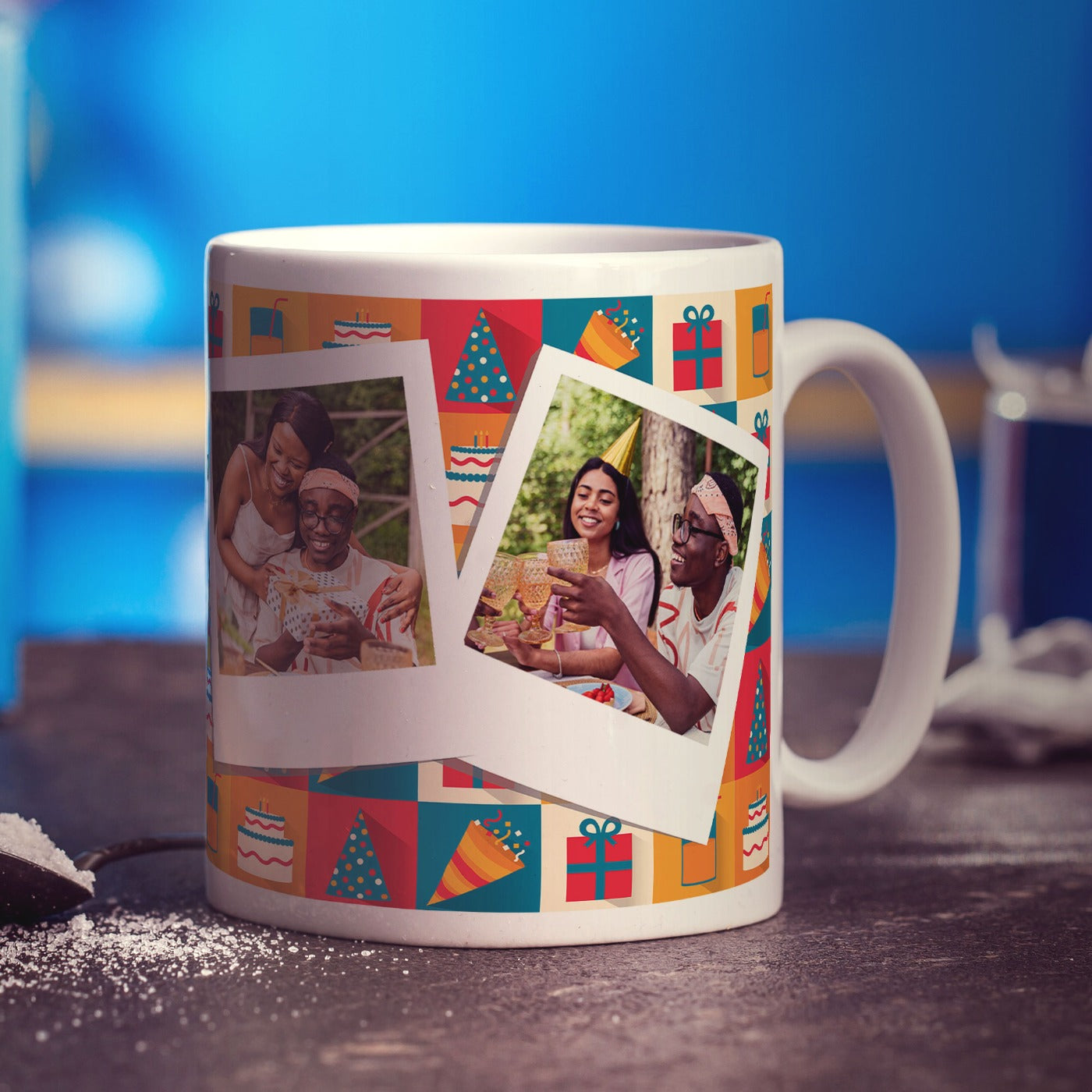 Birthday Polaroid Photo Mug