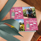 Birthday Wine Photo Wrapping Paper