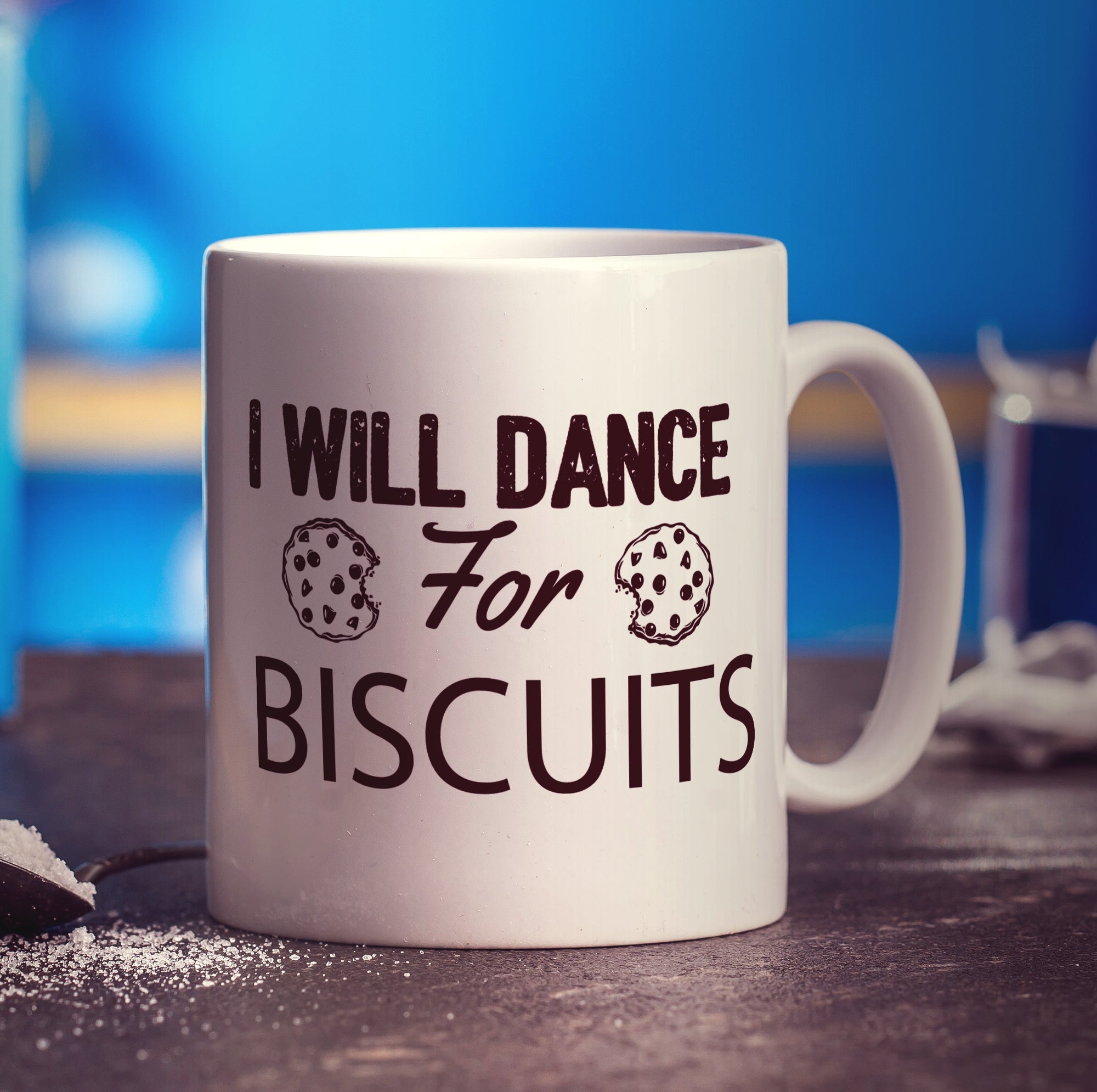 I Will Dance For Biscuits Mug