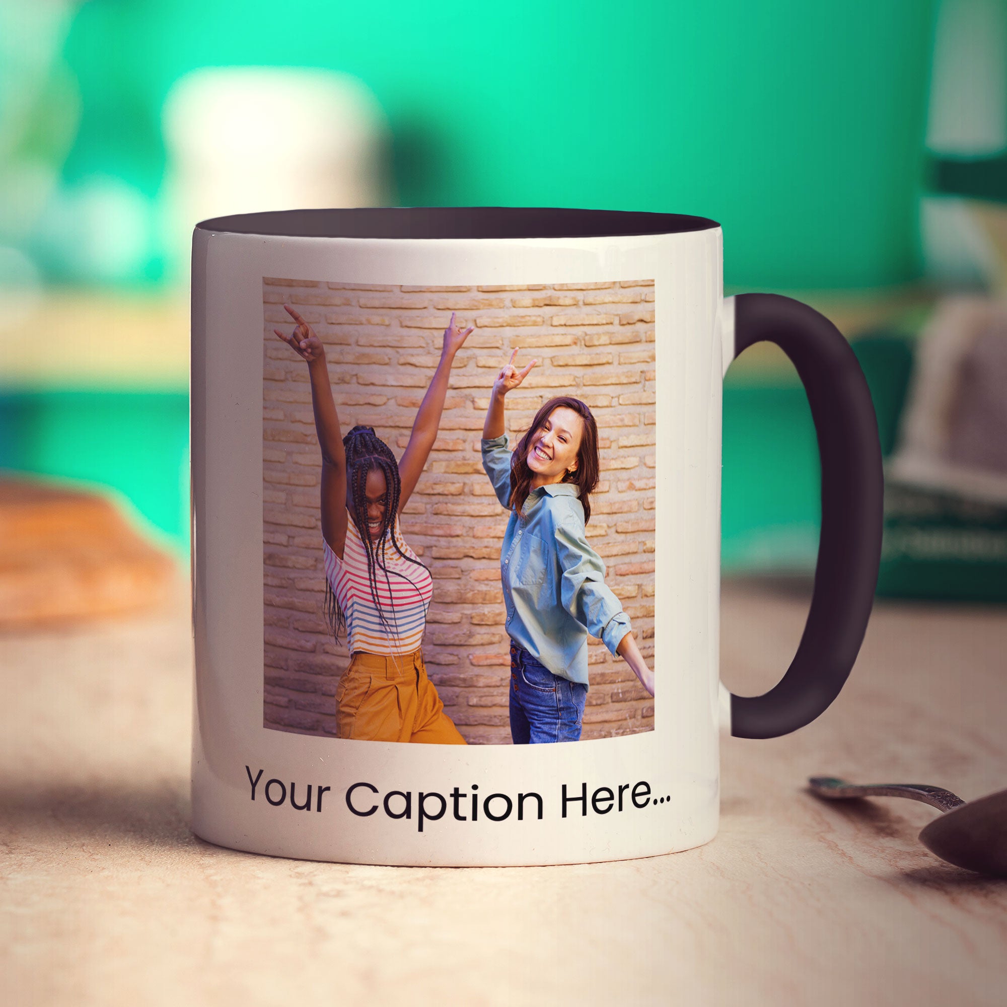 Double Sided Photo and Caption Mug