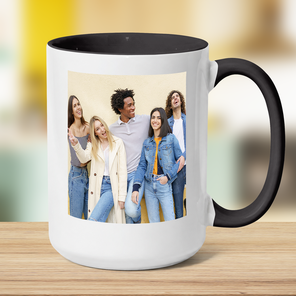 Jumbo Photo Mug with Message