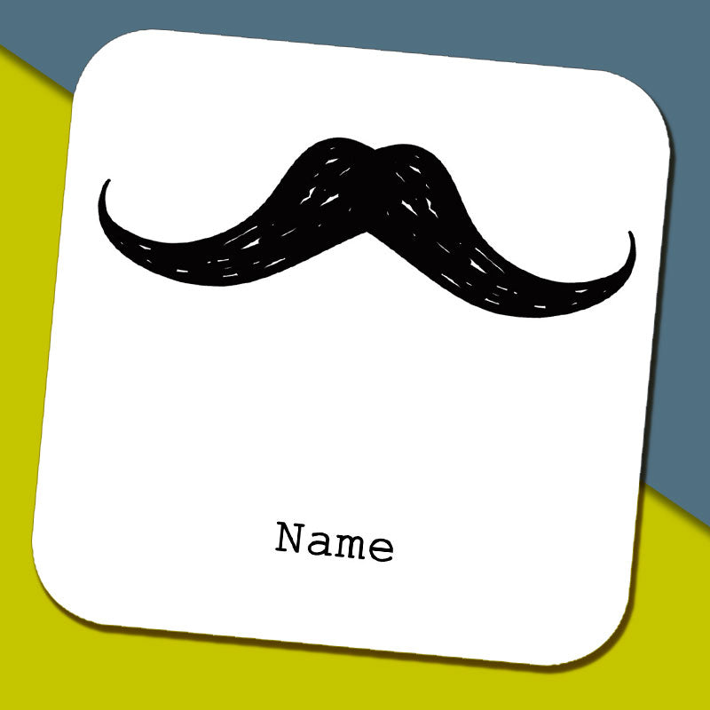 Black Moustache Coaster